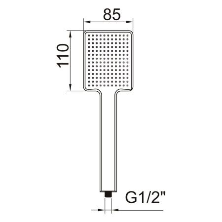 Душевая лейка Clever NINE XTREME 60797 цвет черный