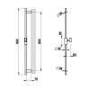 Душевая штанга Gessi Anello 63485#031 цвет хром