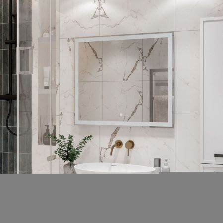 Зеркало с подсветкой Misty Зеркала (сенсорные) СИР-02-80_70-14 80х70 подвесное