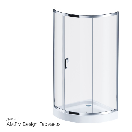 Душевой уголок Am.Pm Like W83G-315-090CT 90х90 стекло прозрачное профиль хром глянцевый без поддона