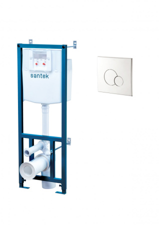 Комплект сантехническая инсталляция с клавишей смыва Santek Бореаль 1WH302465