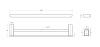 Полотенцедержатель Cezares STYLUS STYLUS-THD-60-BORO
