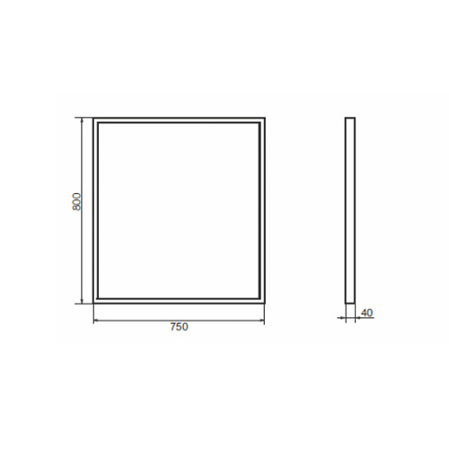 Зеркало в ванную Comforty Бредфорд 00-00009966CF 75х80 - фото 2