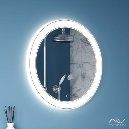 Зеркало с подсветкой и антизапотевателем Alavann Solis ALV0116004 60х60 подвесное