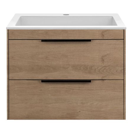 Тумба под раковину Vincea Chiara 2D VMC-2C2600NO 60х50 подвесная цвет коричневый