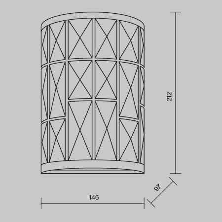 Светильник настенный Maytoni Gelid MOD184-WL-01-CH