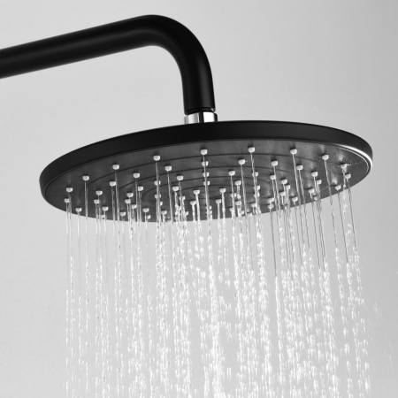 Душевая стойка WasserKRAFT Elbe 7400 A17401 настенная цвет черный