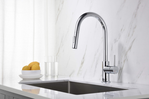 Смеситель для кухни Aquatek ЕВРОПА AQ1384CR на раковину хром без термостата - фото 3