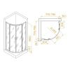 Душевой уголок RGW Passage 02085188-14 80х80 стекло прозрачное профиль черный без поддона