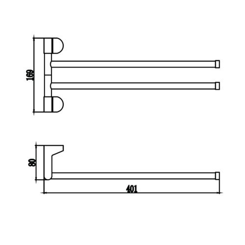 Полотенцедержатель Savol S-007302 - фото 3