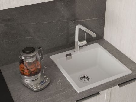 Кухонная мойка Rivelato RAUM RM-50 brina 50х50 цвет белый
