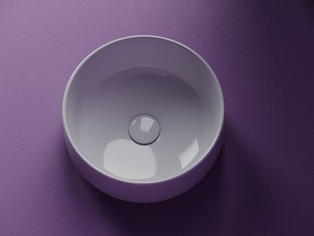 Раковина из сантехнического фарфора Ceramica Nova ELEMENT CN5047 40х40 накладная цвет белый без отверстий под смеситель