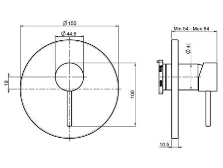 Смеситель для душа Fima Carlo Frattini F3039X6CR настенный хром
