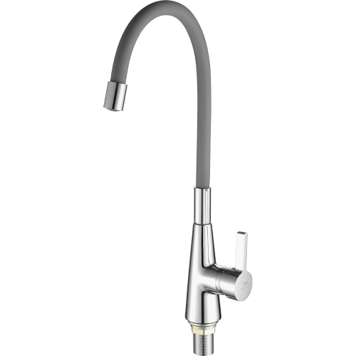 Смеситель для кухни Fashun A4153+B07 на мойку хром/серый - фото 2