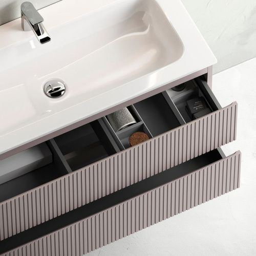 Тумба под раковину Sancos SNOB T SNT100SM 100х40 подвесная цвет бежевый - фото 3