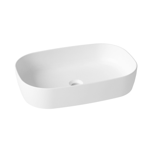 Раковина из сантехнического фарфора Lavinia Boho Bathroom Sink Slim 33311003 54х36 накладная цвет белый глянцевый без отверстий под смеситель - фото 3