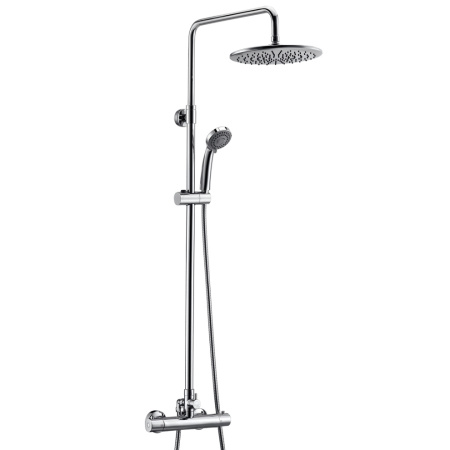 Душевая стойка WasserKRAFT A13302 настенная цвет хром с термостатом