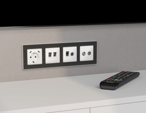 Комплект механизма электрической розетки 2USB С+C 20W с/з на винтовых зажимах 16A-250V Ambrella Volt MA MA130510 - фото 3