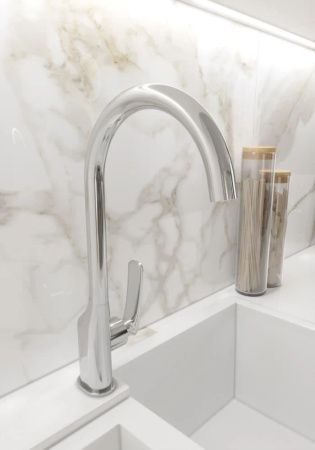 Смеситель для кухни Knotlor FINESSE KN-41 на мойку хром