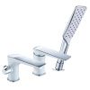 Смеситель LeMark Allegro LM5945CW на борт ванны белый/хром