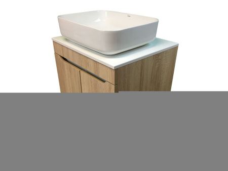 Тумба с раковиной Sintesi STL.W7021_SIN-LVB-APP-409 60х60 подвесная цвет коричневый