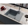 Кухонная мойка Grandex Aqua 600212 75х50 цвет серый поверхность матовая