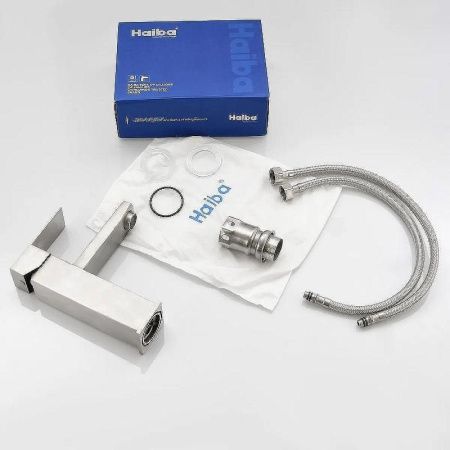 Смеситель Haiba HB803 HB10803 на раковину нержавеющая сталь