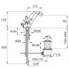 Смеситель Stella ST 00204 CR00 на биде хром