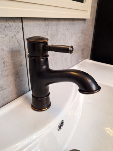 Смеситель для раковины AltroBagno Beatrice AltroBagnoBeatriceDuo0130BrNe на раковину черная бронза - фото 3