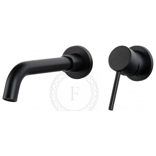 Смеситель для раковины Filarete Roun FL4020BL встраиваемый в стену черный - фото 4
