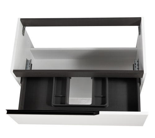 Тумба под раковину Visobath Eleven 85606/B-Ada 100х45х55 подвесная цвет белый матовый - фото 4