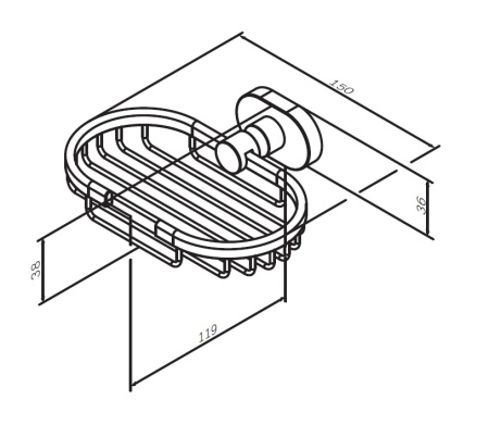 Мыльница Am.Pm Sense L A7434600