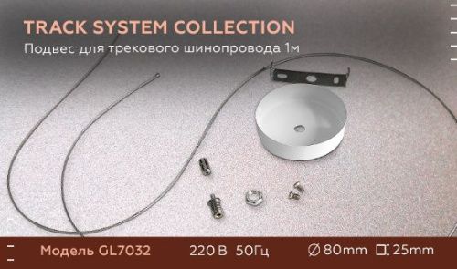 Подвес для трекового шинопровода Ambrella Light Track System (Трацк Сыстем) GL7032 - фото 5