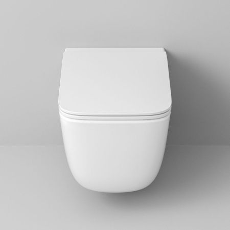 Унитаз подвесной Grossman Торнадо GR-4409SQ белый с сиденьем микролифт безободковый смыв торнадо