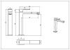 Смеситель для раковины Boheme Qubic 472-BR на столешницу бронза