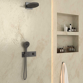 Душевая система Vincea VSFW-422TI1GM встраиваемая в стену с термостатом