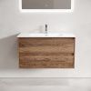 Тумба под раковину Sancos Libra LB90ECH 90х50 подвесная цвет коричневый