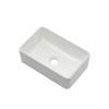 Раковина из сантехнического фарфора Melana 320319-805 40х20 накладная цвет белый без отверстий под смеситель