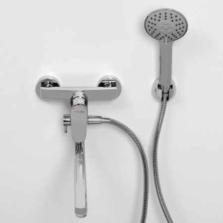 Смеситель для ванны и душа Wasserkraft Vils 5600 5602L настенный хром