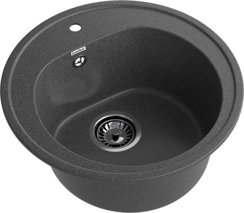 Кухонная мойка Granfest Rondo R-510 графит 51х51 цвет графит - фото 2