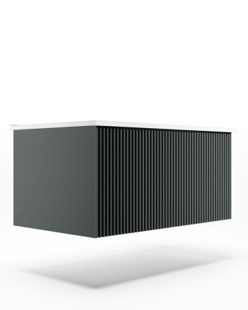 Тумба под раковину La Fenice Terra FNC-01-TER-G-80 80х50 подвесная цвет серый