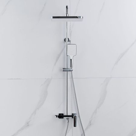 Душевая стойка Shevanik S4226 настенная цвет хром