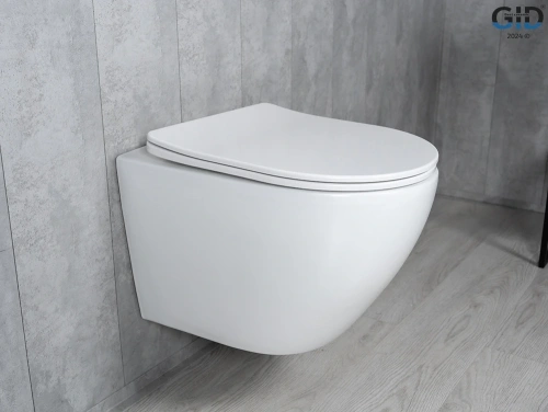 Унитаз подвесной Gid Tornado 62258Y белый с сиденьем микролифт безободковый смыв торнадо - фото 3