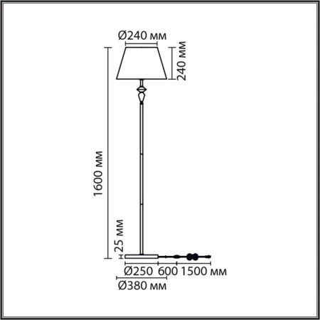 Торшер Lumion Vermont (Вермонт) 8274/1F
