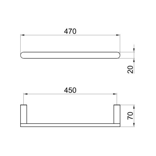 Полотенцедержатель Webert Living LV500501345 - фото 3