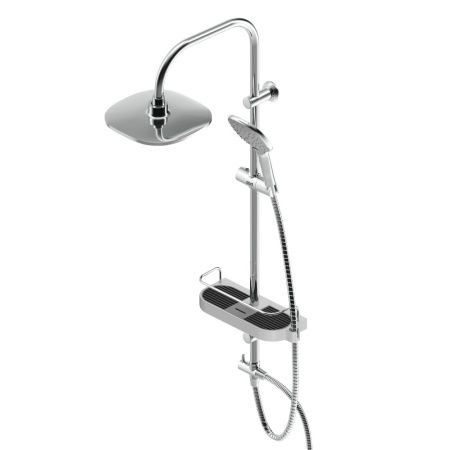 Душевая стойка Dorff Prime D0740000 настенная цвет белый/хром