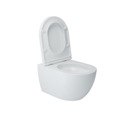 Унитаз подвесной Art&Max Bari AM823-V/SC белый с сиденьем микролифт смыв торнадо - фото 5