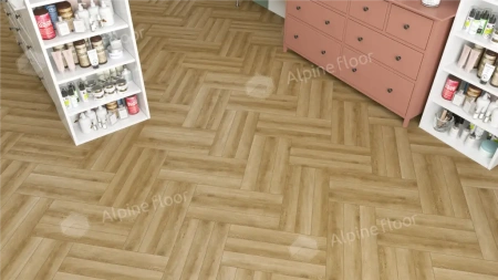 Ламинат Alpine Floor Herringbone 12 Pro New LF106-02 Дуб Эльзас толщина 1.2 см 34 класс 606х101