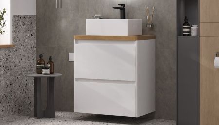 Тумба под раковину Velvex KLAUFS tnKLA.70.2Y-616.216 70х40 напольная цвет белый