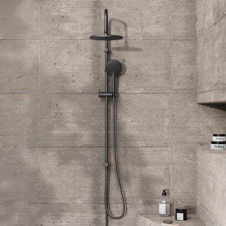 Душевая стойка Damixa Jupiter 977000300 настенная цвет черный